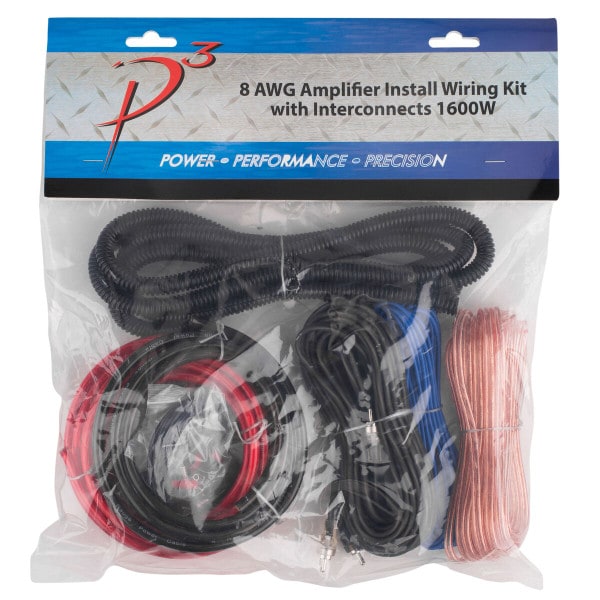 Main product image for 8 AWG Amplifier Install Wiring Kit with Interconnects263-696